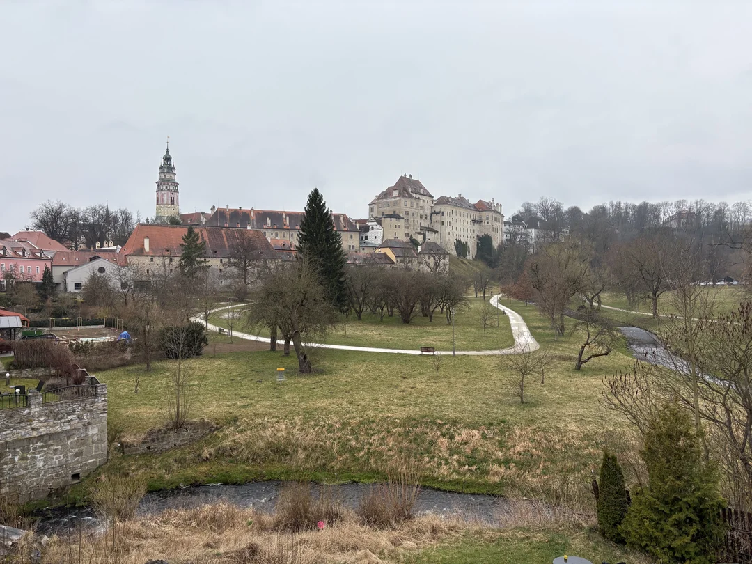Panorama zámku Český Krumlov